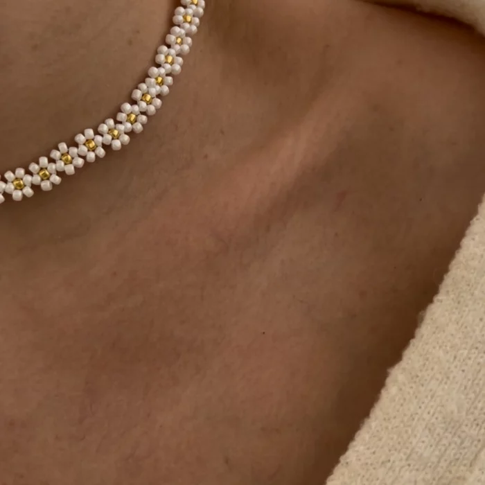 choker stokrotki mazu jewellery