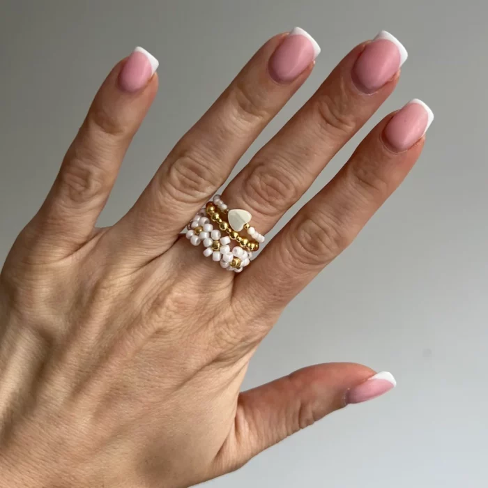 stokrotka pierścionki z kamieni mazu jewellery
