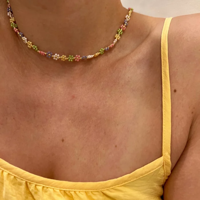 choker stokrotki Mazu jewellery
