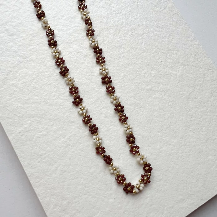 choker stokrotki jesienne