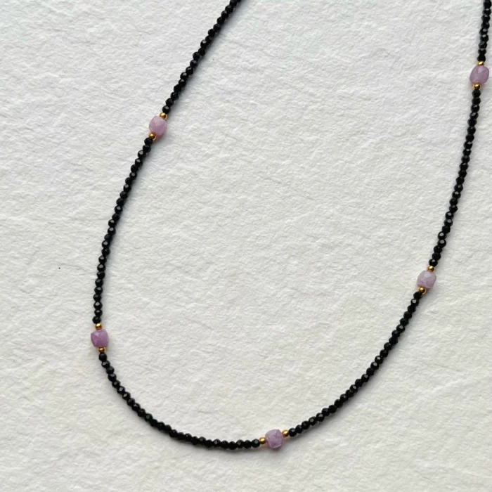 choker onyks ametyst