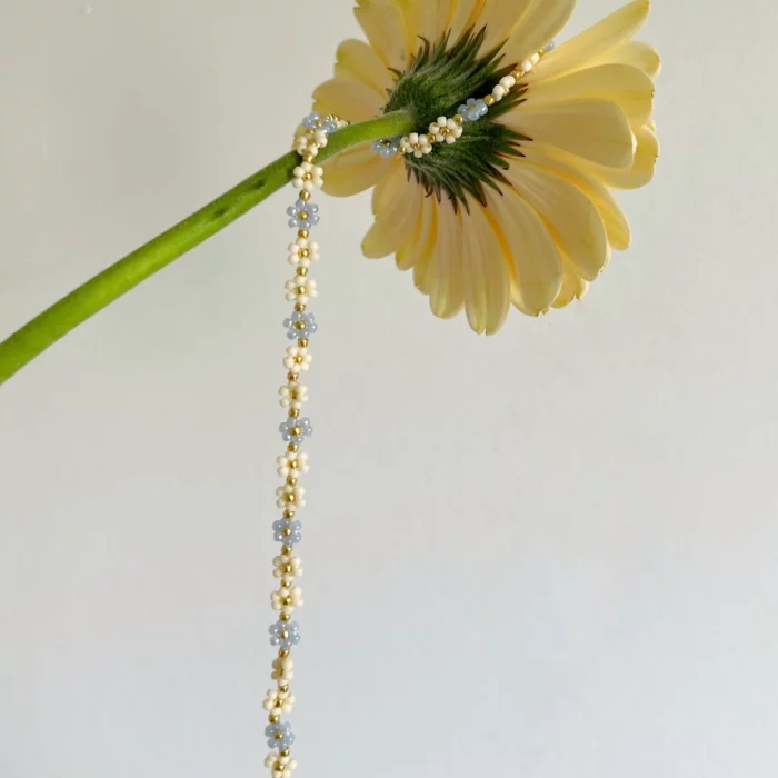 CHOKER MINI STOKROTKI MASEŁKO & BŁĘKIT