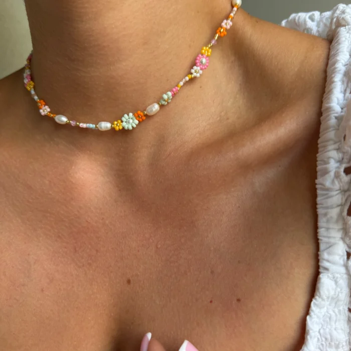 CHOKER STOKROTKOWY SUMMER LOVE