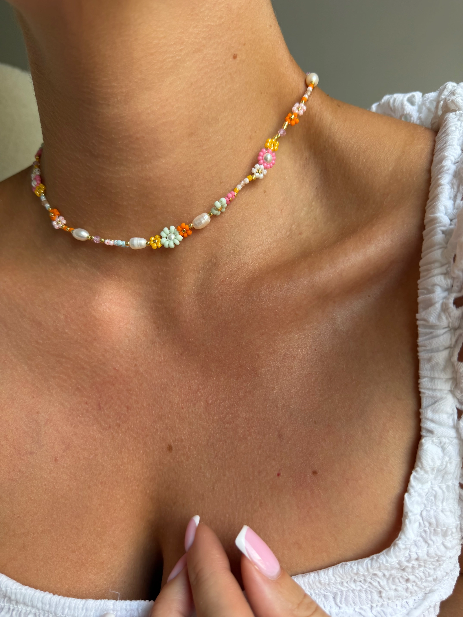 CHOKER STOKROTKOWY SUMMER LOVE